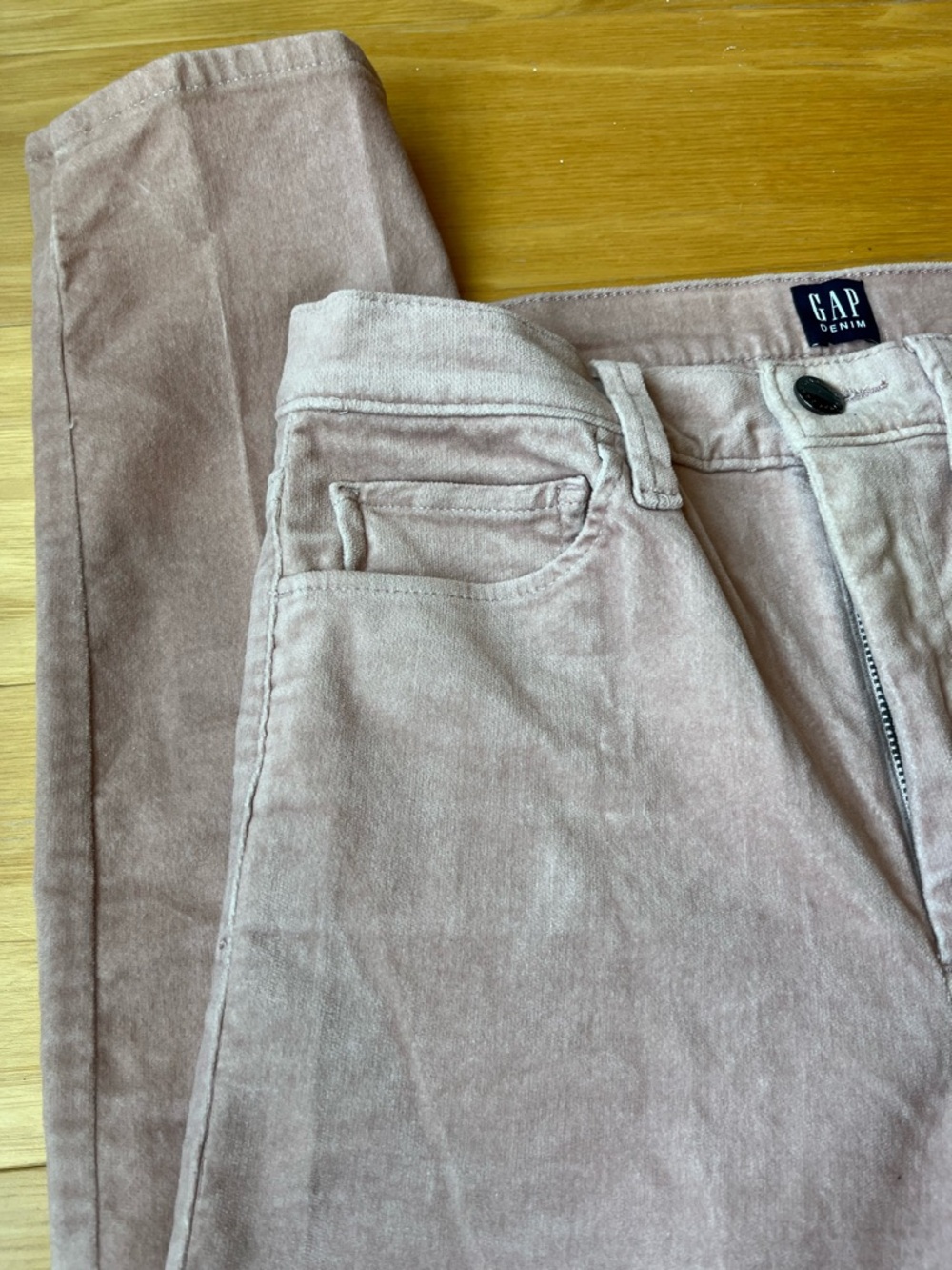 GAP Stretch Corduroy Pants - Blush Pink - Picture 2 of 7